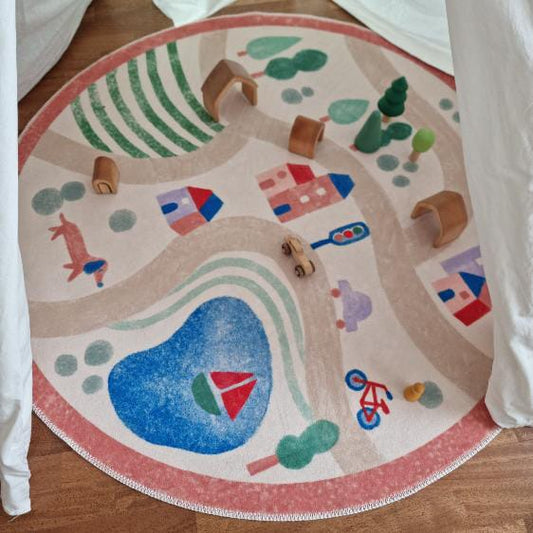 Hueppi Dreamscape Landscape washable children's rug