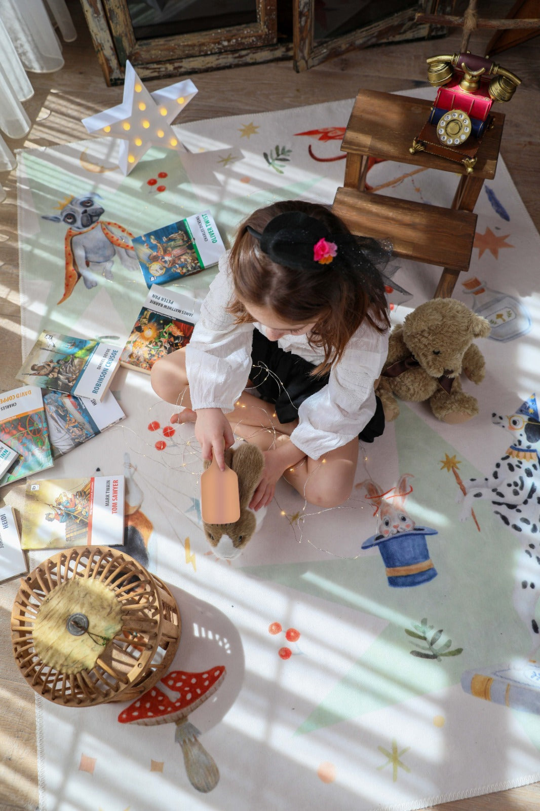 magic dog puppy kitty cat carpet for kids. magic kitty cat rug for kids room. Machine washable and nontoxic rug