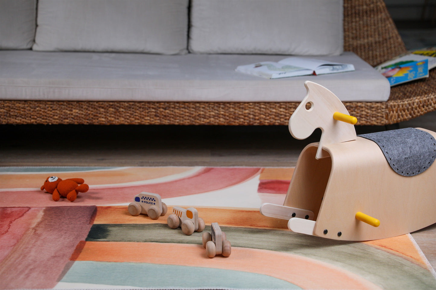 rainbow nordic Scandinavian carpet for kids. rainbow nordic Scandinavian rug for kids room. Machine washable and nontoxic rug