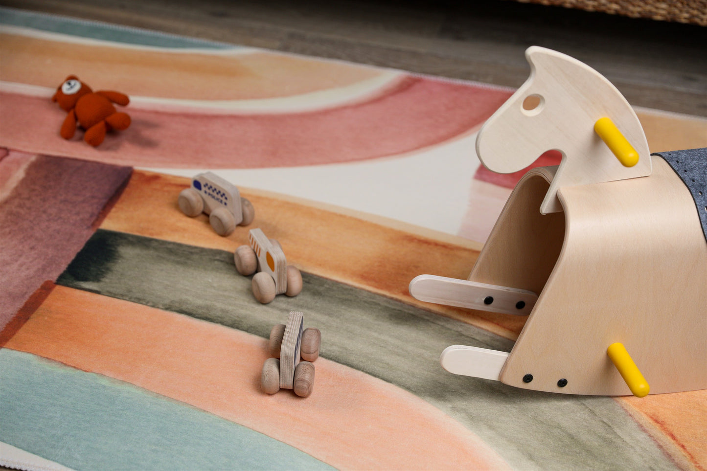 rainbow nordic Scandinavian carpet for kids. rainbow nordic Scandinavian rug for kids room. Machine washable and nontoxic rug