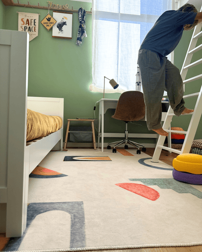 Hueppi Cubes 'n Play Geometric washable children's rug