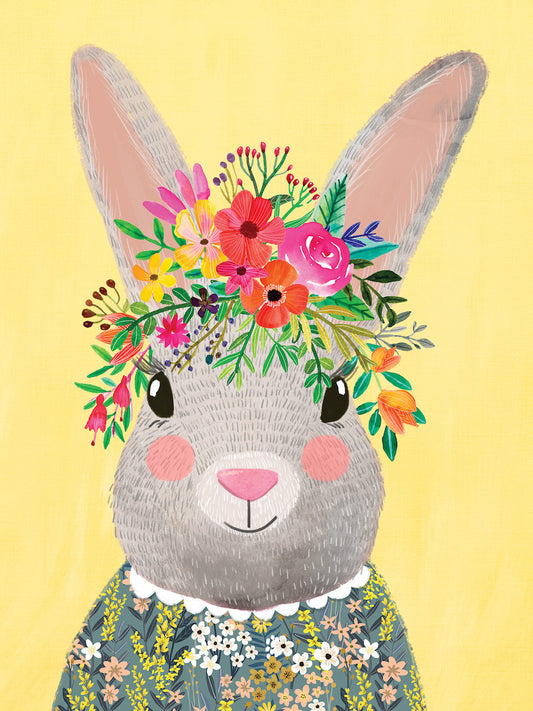 rabbit carpet for kids. flower bunny rug for kids room. Machine washable and nontoxic rug