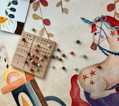 Hueppi The Bloom Unicorn washable children's rug