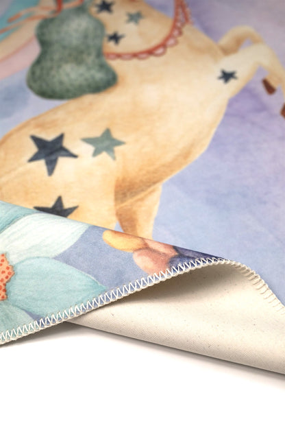 Hueppi The Night Spell Unicorn washable children's rug