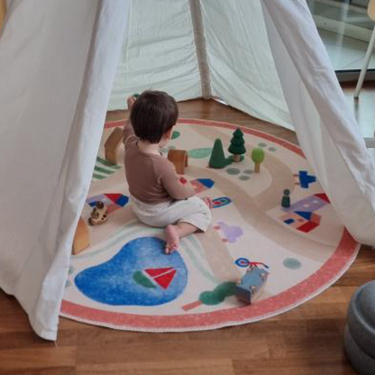 Hueppi Dreamscape Landscape washable children's rug
