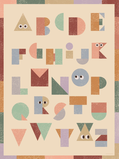 Hueppi Spell The Fun Alphabet washable children's rug